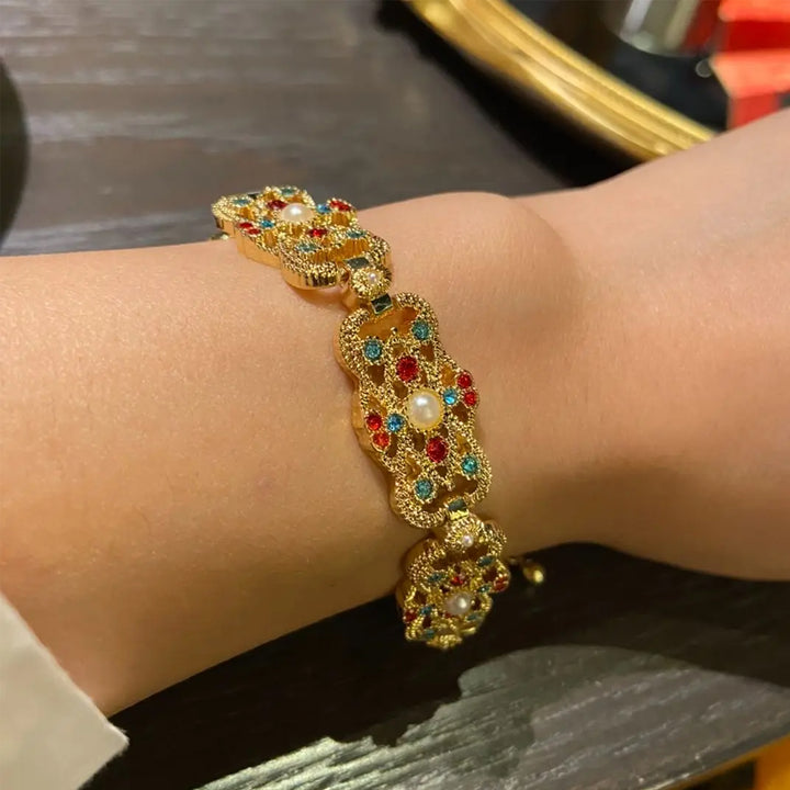 Gold-Tone Multi-Colors Bracelet