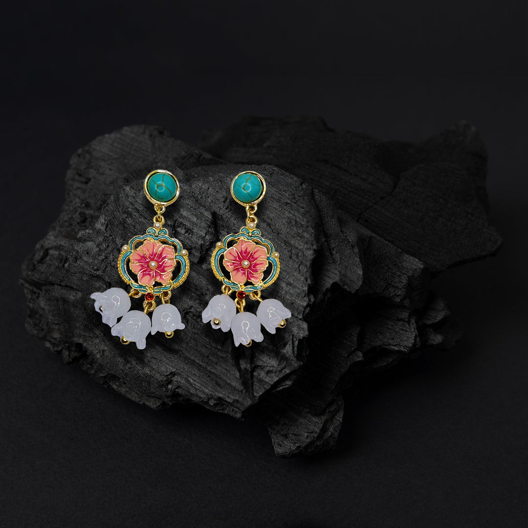 Handcrafted Lotus Blossom Earring