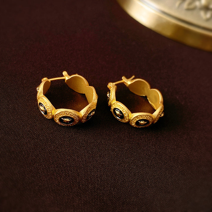 Vintage Antique Gold Plated Earrings
