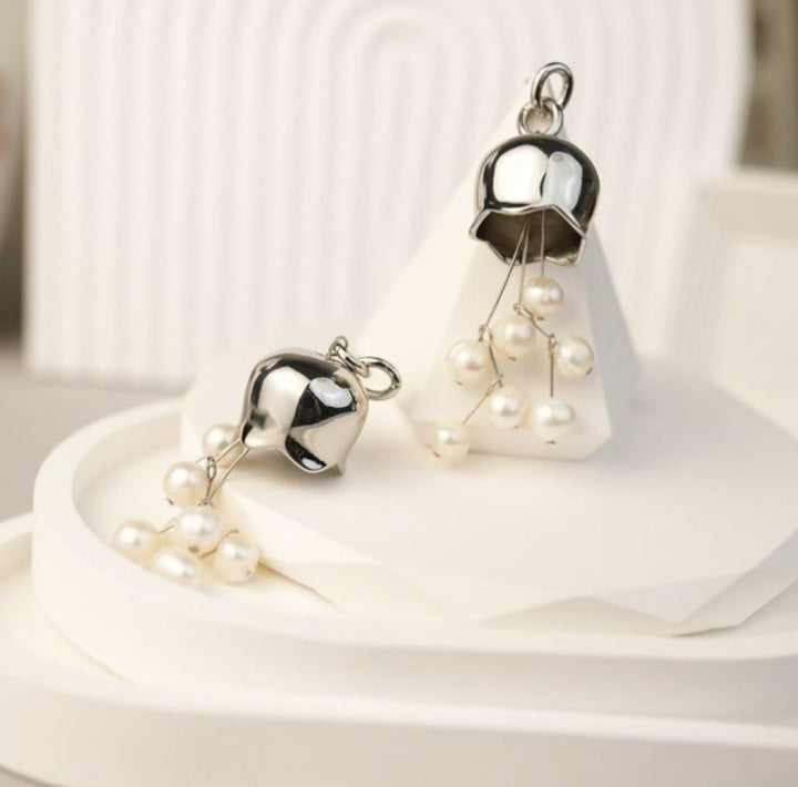 Lustrous Cascade Pearl Earrings