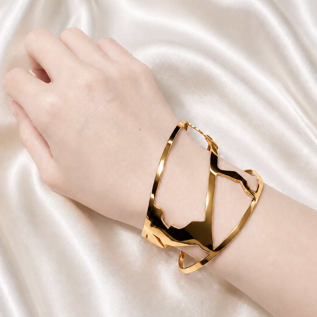 Pear Branch Sculptural Cuff