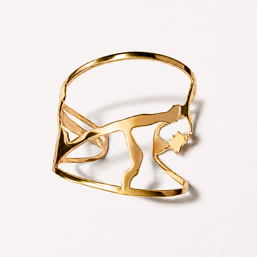 Pear Branch Sculptural Cuff