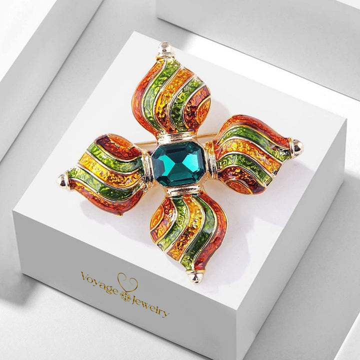 Geometric Exotic Style Color Brooch