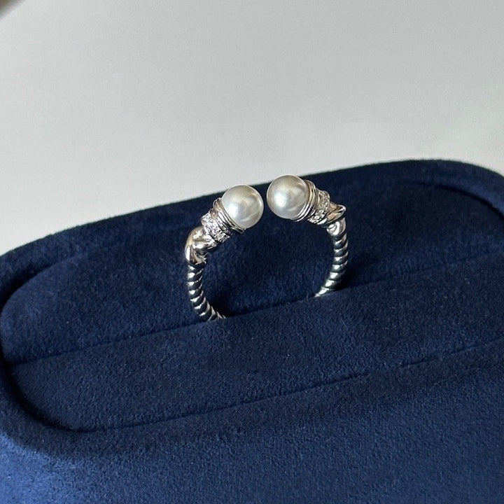 Sterling Silver Vintage Pearl Ring