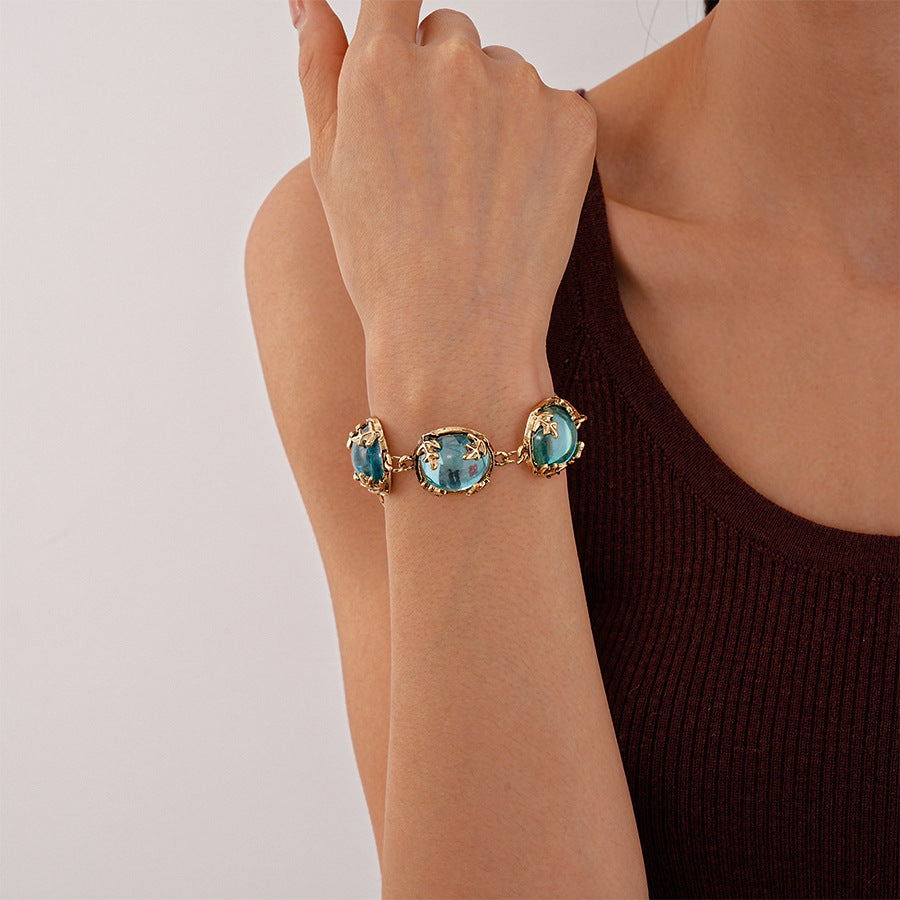 Lake Blue Glazed Bracelet