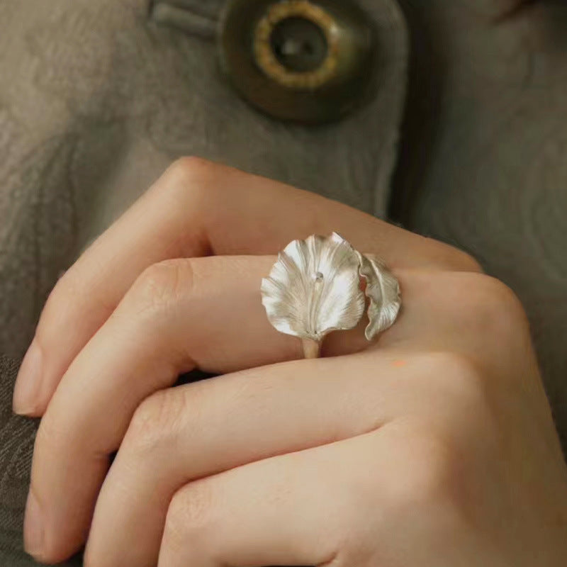 Horsehoe Lotus Ring