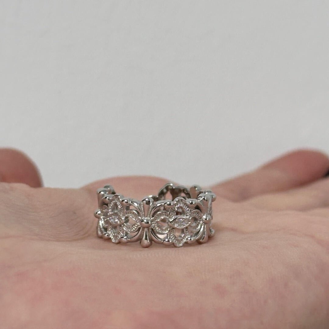 Filigree Floral Lace Ring