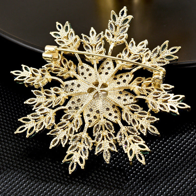 Minimalist Snowflake Brooch