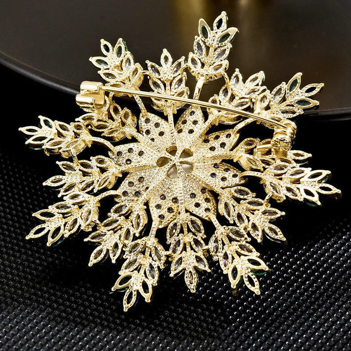 Minimalist Snowflake Brooch