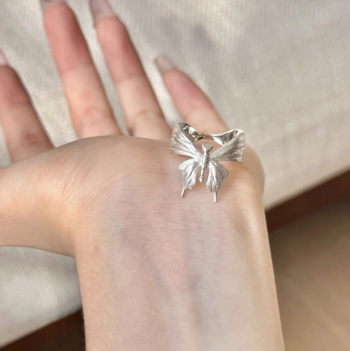 Brushed Butterfly Ring