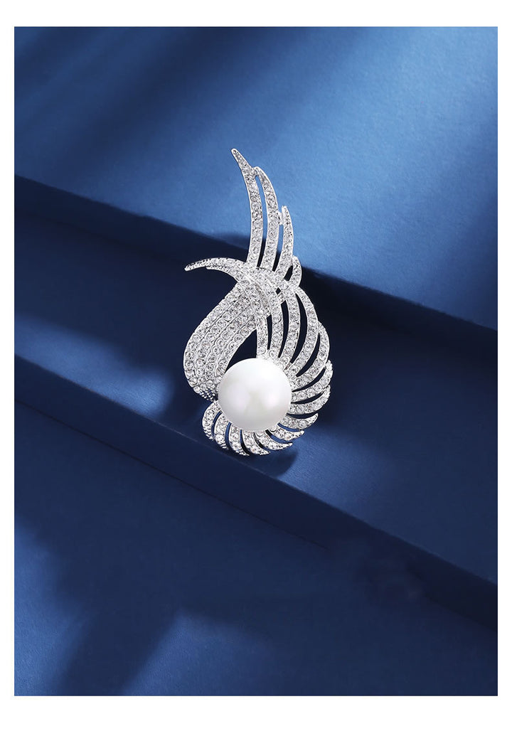 Angel Wing Feather Brooch