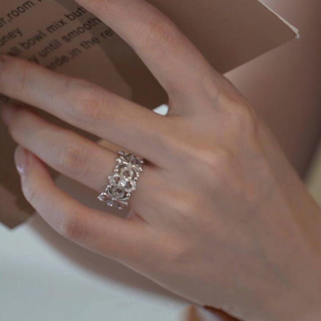 Filigree Floral Lace Ring