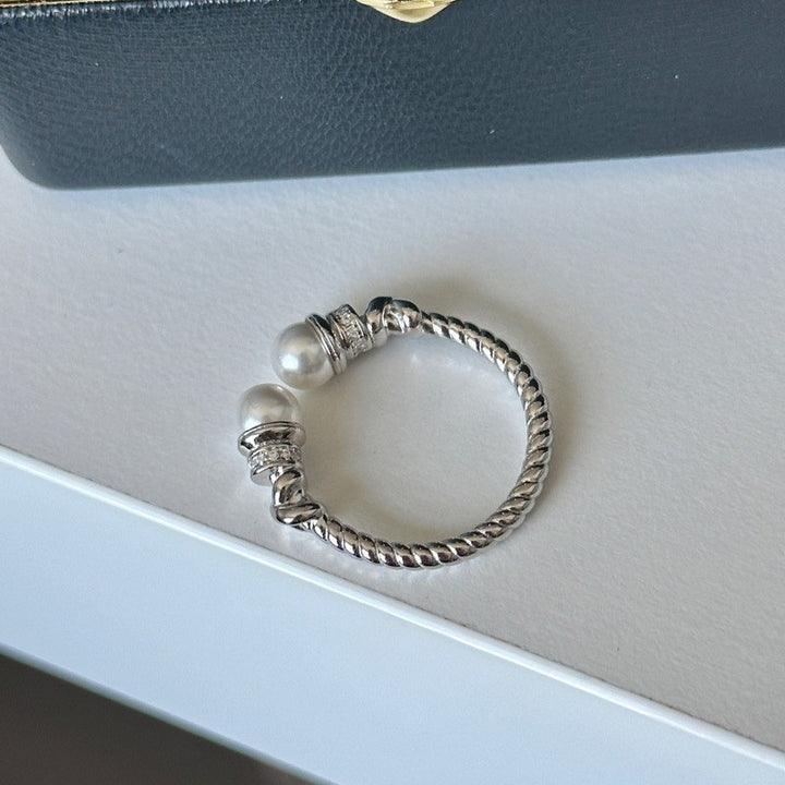 Sterling Silver Vintage Pearl Ring