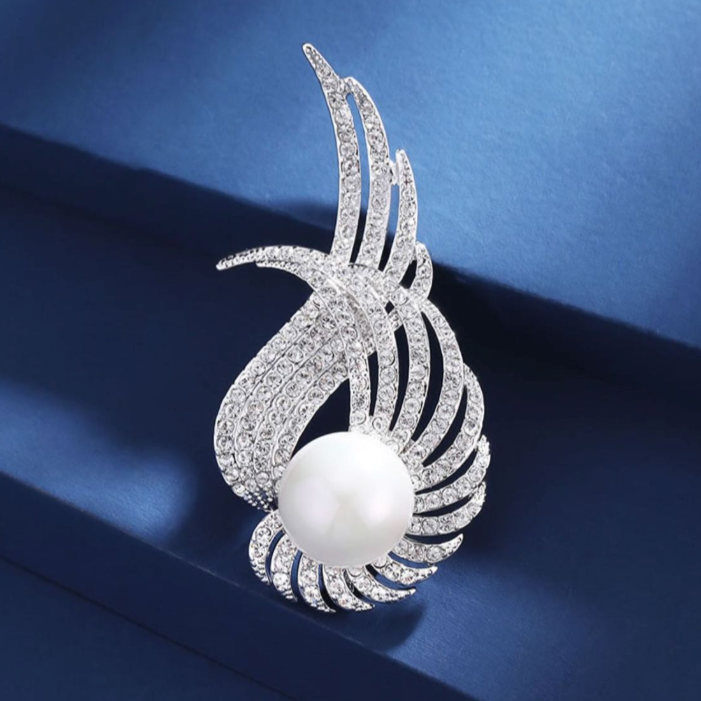 Angel Wing Feather Brooch