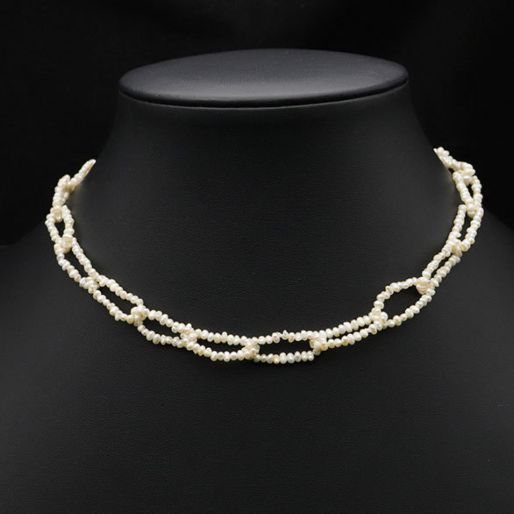 Interlocking Freshwater Pearl Necklace