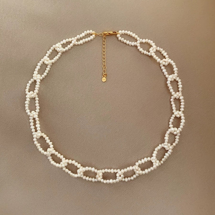 Interlocking Freshwater Pearl Necklace