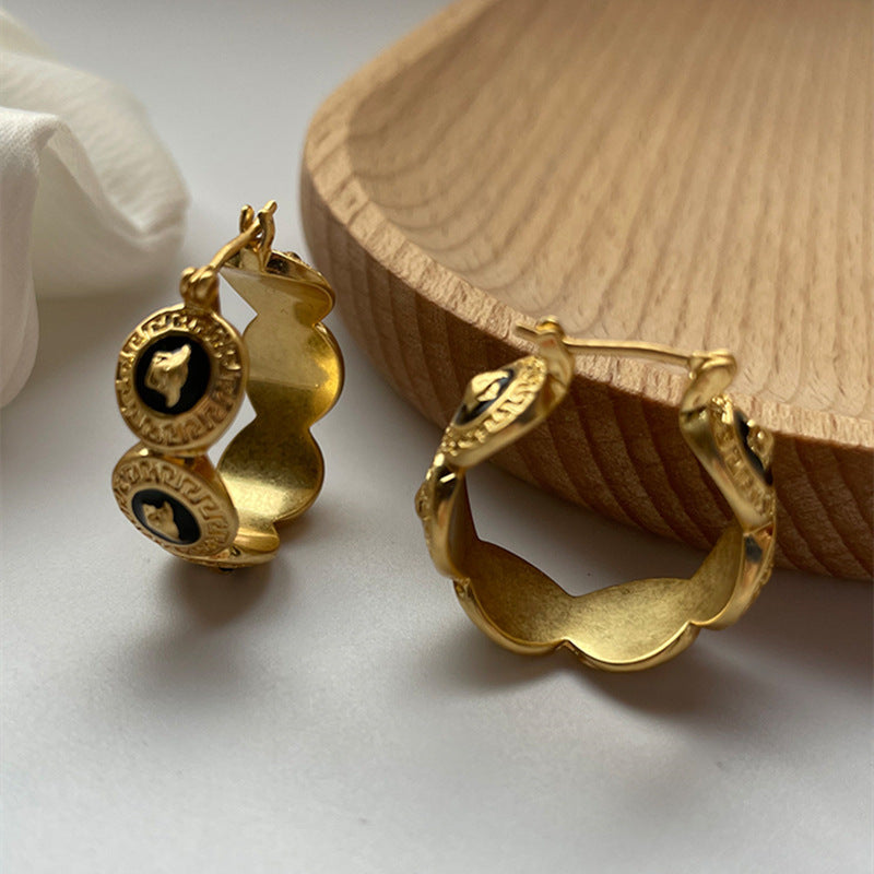Vintage Antique Gold Plated Earrings