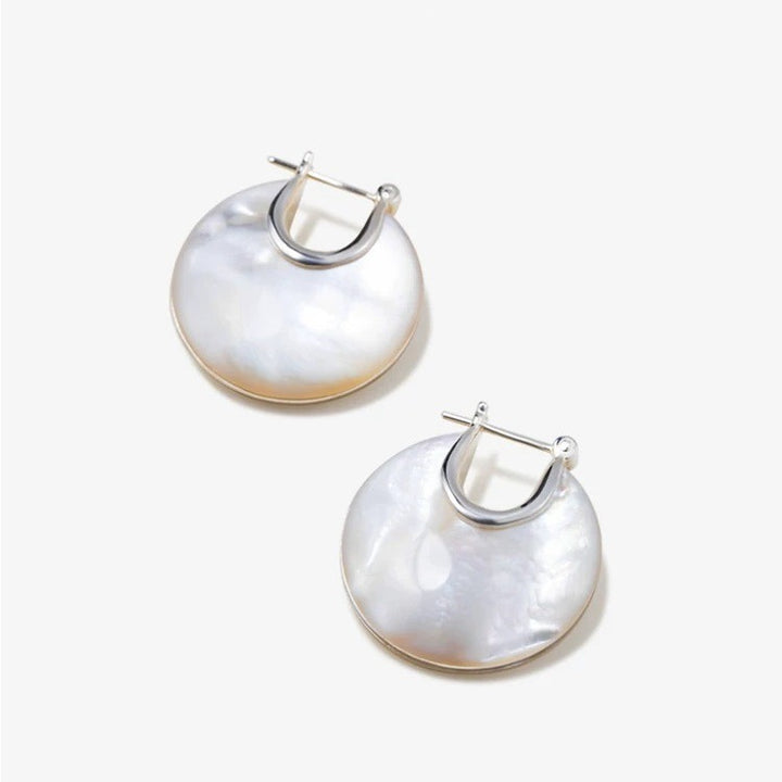 Elegant White Mother-of-Pearl Earrings