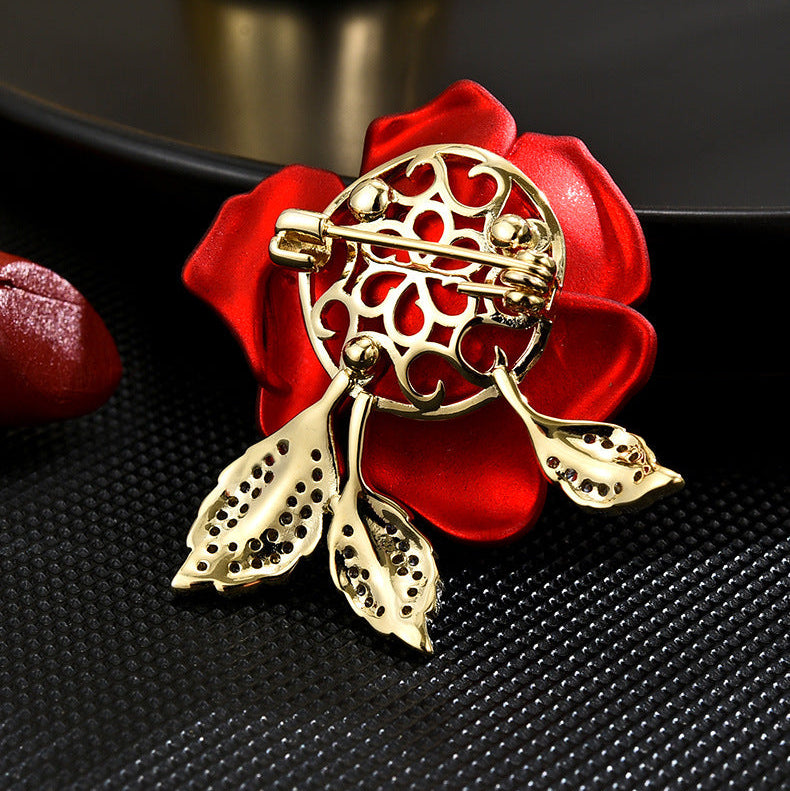 Red Rose Brooch | Voyage jewelry