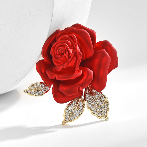 Red Rose Brooch | Voyage jewelry